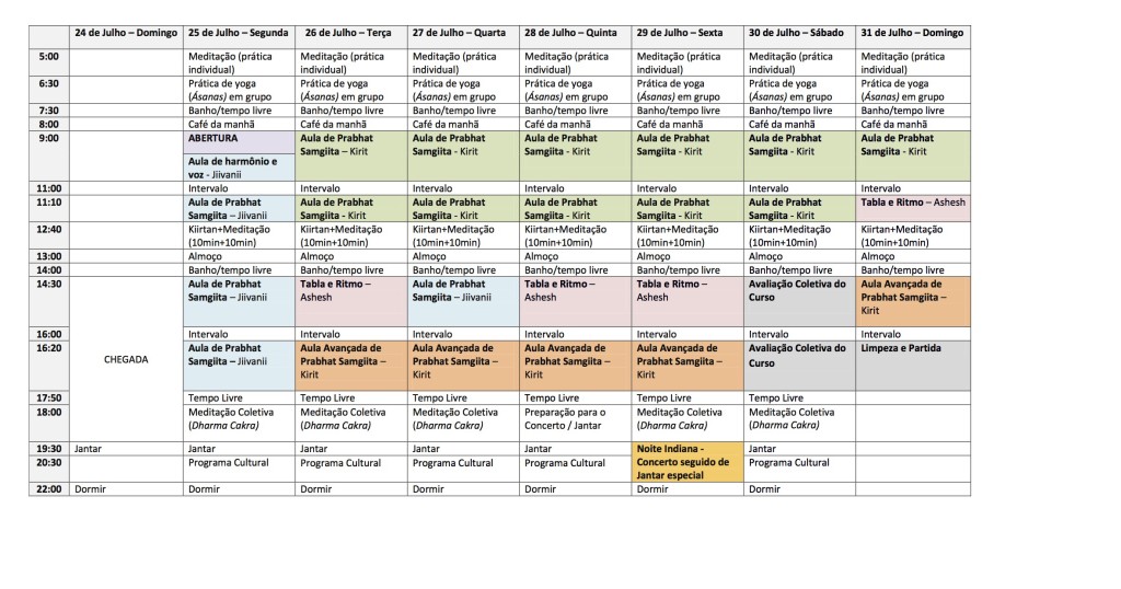 Programação Pontal 2016